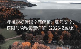 樱桃影视传媒全面解析：账号安全、权限与隐私设置详解（2025权威版）