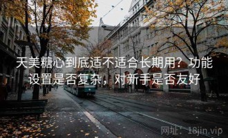 天美糖心到底适不适合长期用？功能设置是否复杂，对新手是否友好