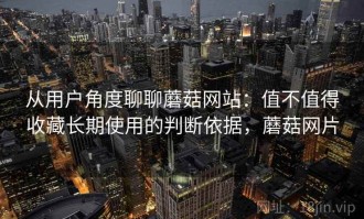 从用户角度聊聊蘑菇网站：值不值得收藏长期使用的判断依据，蘑菇网片