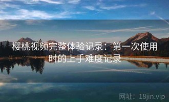 樱桃视频完整体验记录：第一次使用时的上手难度记录