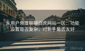 从用户角度聊聊白虎网站一区：功能设置是否复杂，对新手是否友好