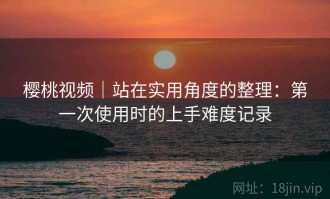 樱桃视频｜站在实用角度的整理：第一次使用时的上手难度记录