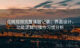红桃视频完整体验记录：界面设计、功能逻辑与操作习惯分析
