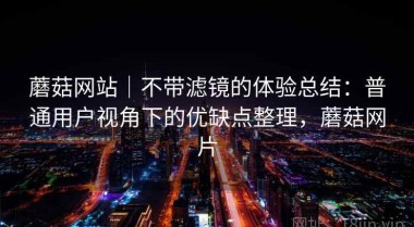 蘑菇网站｜不带滤镜的体验总结：普通用户视角下的优缺点整理，蘑菇网片