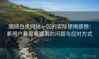 围绕白虎网站一区的实际使用感想：新用户最容易遇到的问题与应对方式