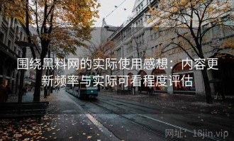 围绕黑料网的实际使用感想：内容更新频率与实际可看程度评估