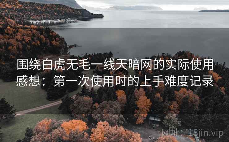 围绕白虎无毛一线天暗网的实际使用感想：第一次使用时的上手难度记录