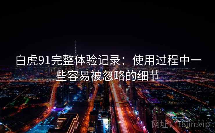 白虎91完整体验记录：使用过程中一些容易被忽略的细节