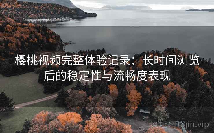 樱桃视频完整体验记录：长时间浏览后的稳定性与流畅度表现