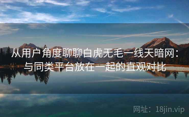 从用户角度聊聊白虎无毛一线天暗网：与同类平台放在一起的直观对比
